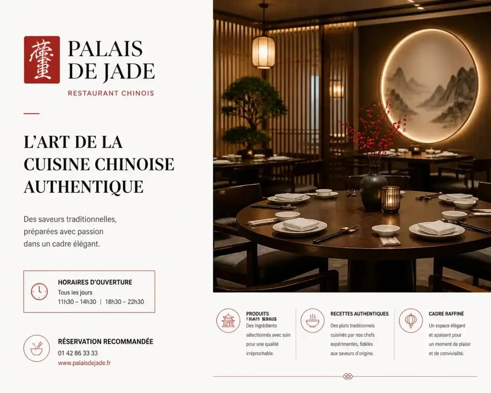 Ambiance d'un restaurant chinois à Brest