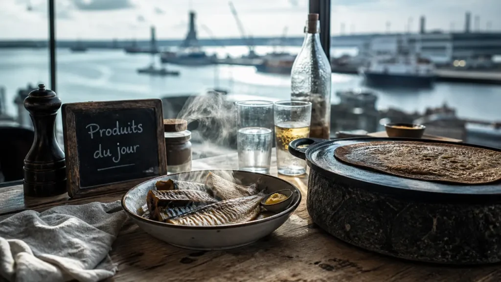 Meilleurs restaurants à Brest : poisson fumant et galette bretonne au port, table près de la baie vitrée