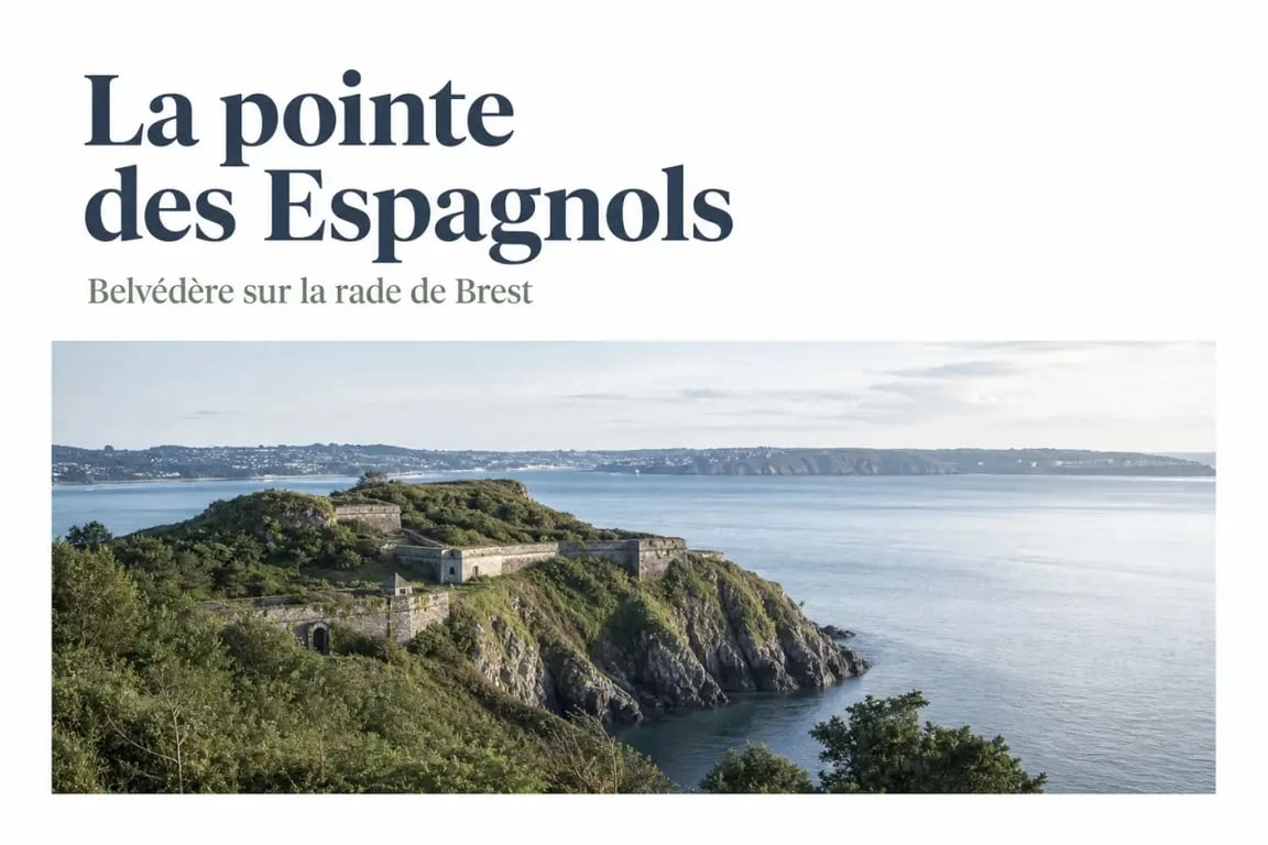 Les plus beaux endroits de la presqu'île de Crozon à la pointe des Espagnols sur la rade de Brest