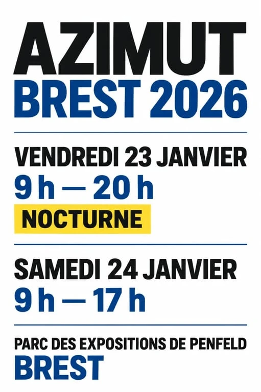 Azimut Brest 2026 : dates, horaires et lieu du salon de l’orientation