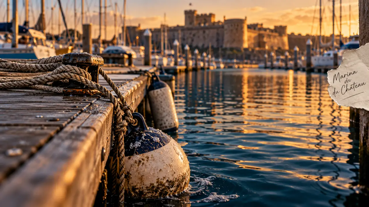 Marina du château Brest : ponton et eau profonde, jusqu’à 4,50 m de tirant d’eau