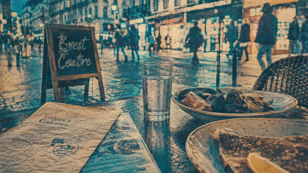Restaurants Brest centre : crêperie, fruits de mer en terrasse