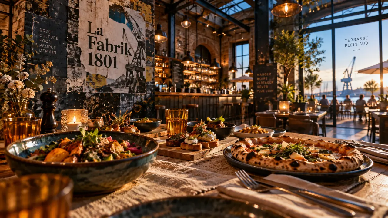 restaurants les capucins brest : La Fabrik 1801, intérieur industriel aux Capucins