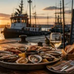 Restaurants quai de la douane Brest : huîtres et fruits de mer face au port