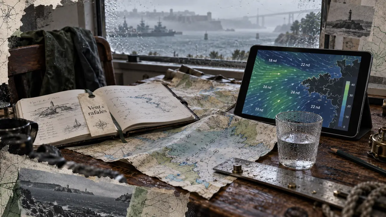 Windfinder Brest Port : vent et rafales sur 10 jours